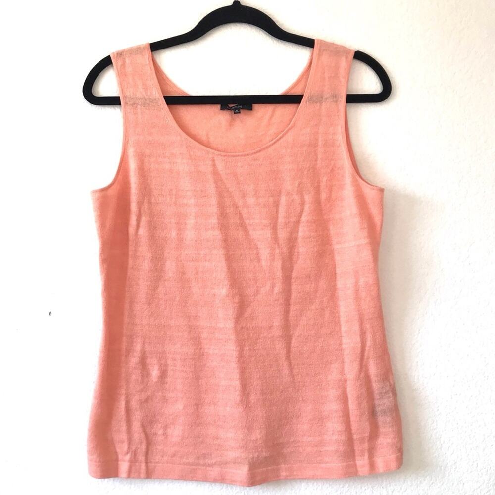 Lafayette 148 NY Cotton Linen sleeveless Tank Top